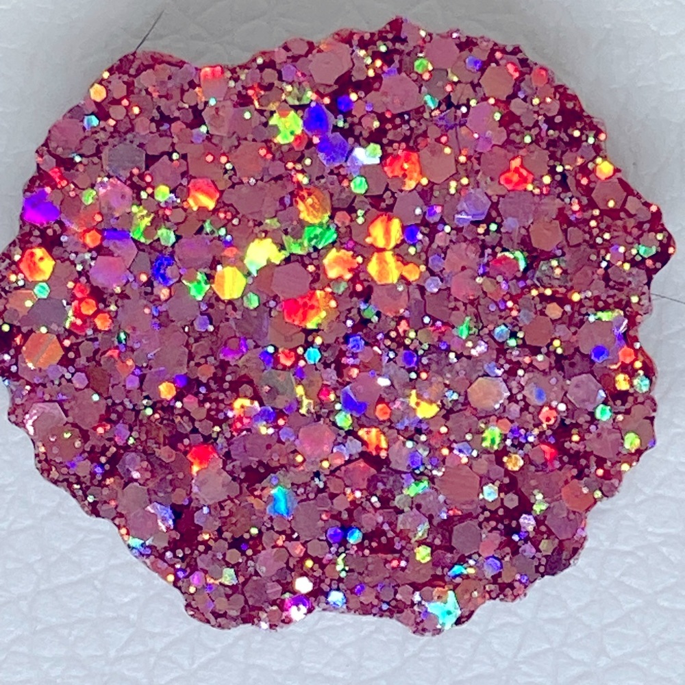 New pink holographic pop socket